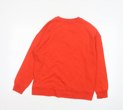 Tu Women’s Red Size 12 Brunch Club Graphic Pullover Sweatshirt