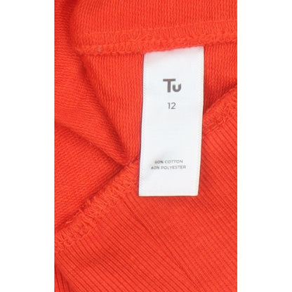 Tu Women’s Red Size 12 Brunch Club Graphic Pullover Sweatshirt