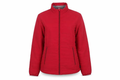 Decathlon Women’s Red UK 12 Quilted Puffer Jacket Zip Pockets