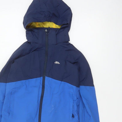 Trespass Boys Blue 7-8 Years Ski Jacket Waterproof Hooded TP50