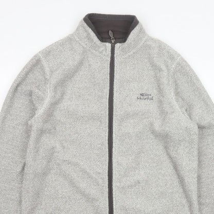 Weird Fish Men’s Grey Fleece Full Zip Stand-Up Collar Jacket M