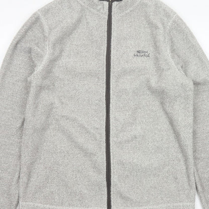 Weird Fish Men’s Grey Fleece Full Zip Stand-Up Collar Jacket M