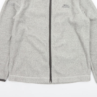 Weird Fish Men’s Grey Fleece Full Zip Stand-Up Collar Jacket M