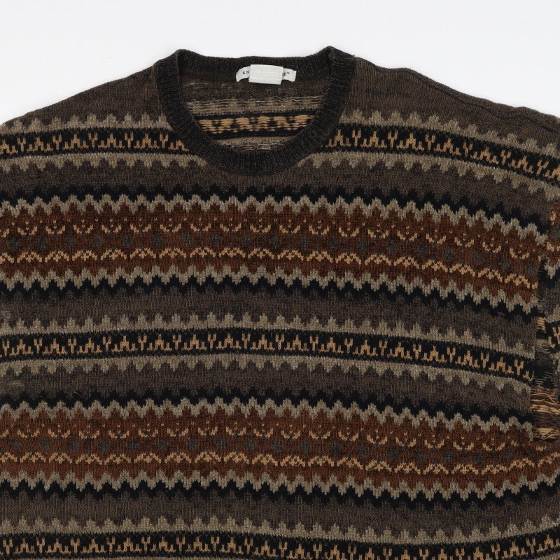 Knightsbridge Men’s Multicoloured XL Fair Isle Knit Sweater Vest