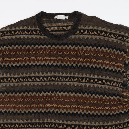 Knightsbridge Men’s Multicoloured XL Fair Isle Knit Sweater Vest