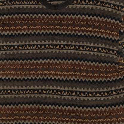 Knightsbridge Men’s Multicoloured XL Fair Isle Knit Sweater Vest