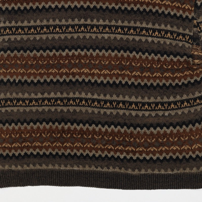 Knightsbridge Men’s Multicoloured XL Fair Isle Knit Sweater Vest