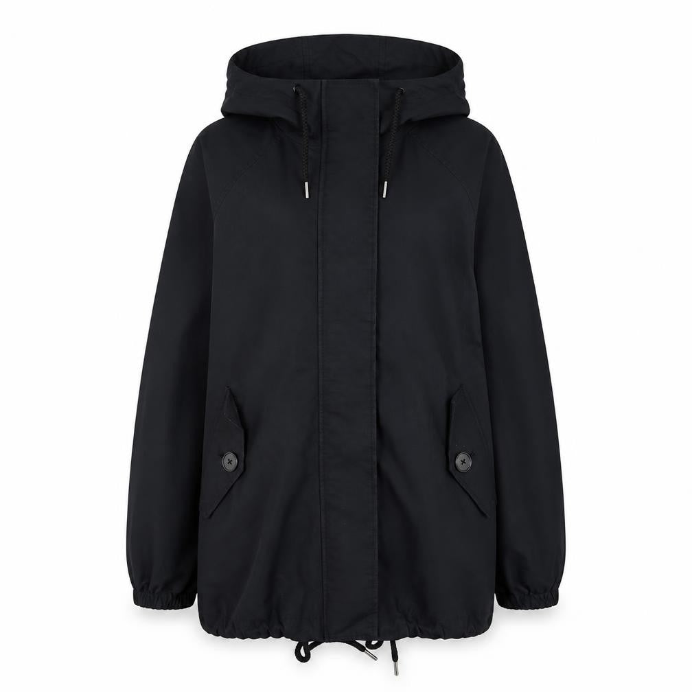 Marks and Spencer Women Black S Stormwear Hooded Parka Rain Jacket