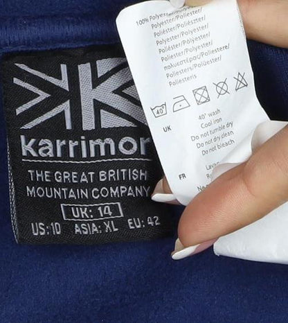 Karrimor Women’s Blue UK 14 Fleece Jacket Full Zip Outdoor