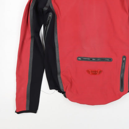 Endura Men’s Red Black M Cycling Windbreaker Full Zip Jacket