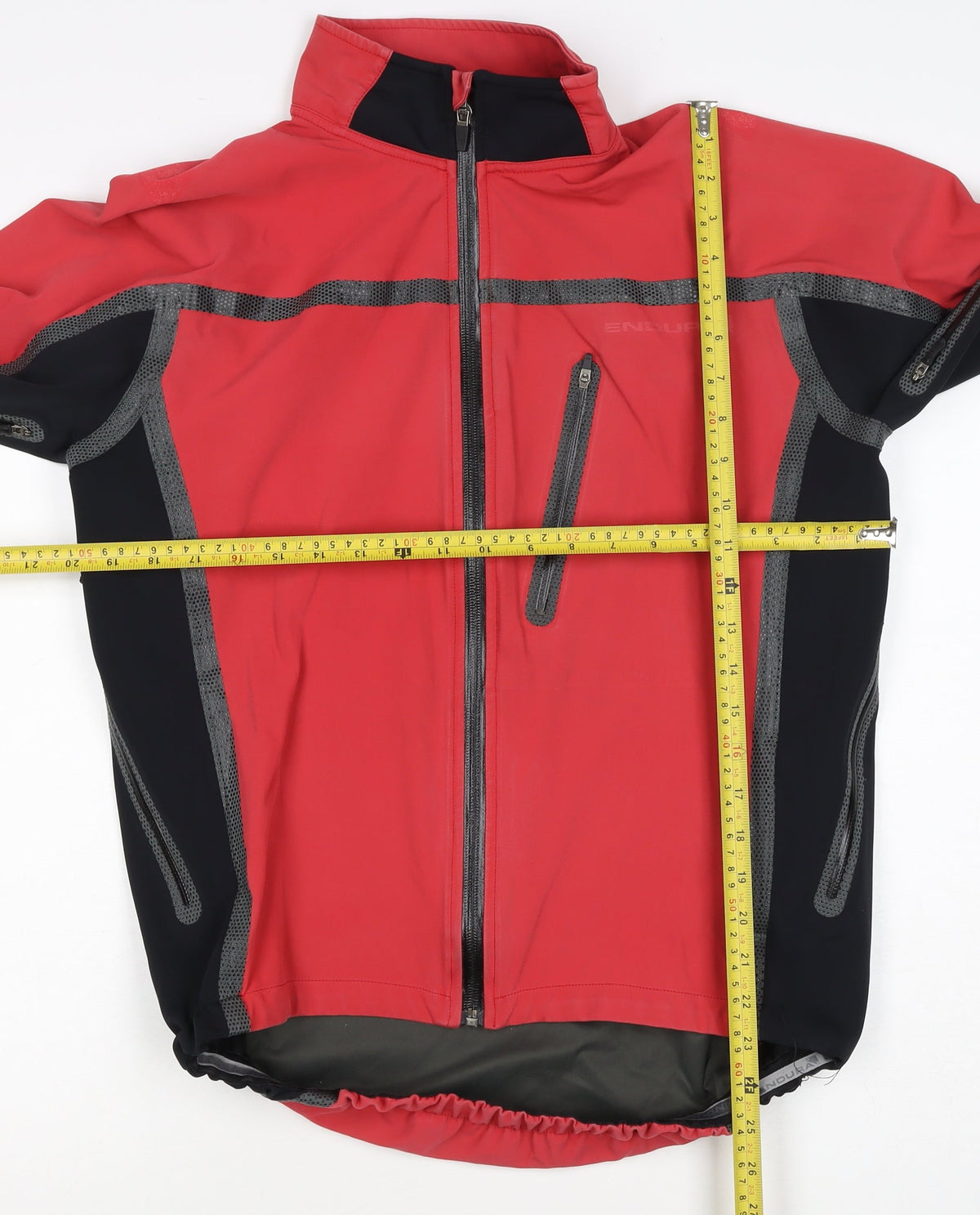 Endura Men’s Red Black M Cycling Windbreaker Full Zip Jacket