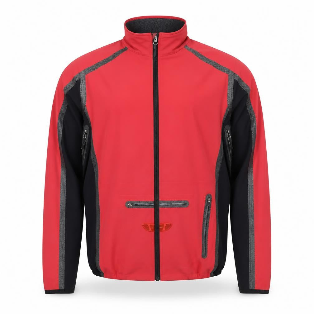 Endura Men’s Red Black M Cycling Windbreaker Full Zip Jacket