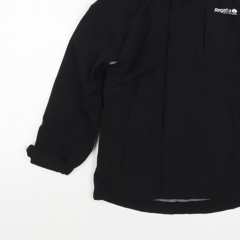 Regatta Boys Black 3-4 Years Hooded ISOtex Waterproof Softshell Jacket