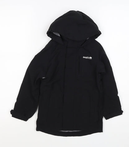 Regatta Boys Black 3-4 Years Hooded ISOtex Waterproof Softshell Jacket
