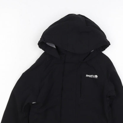 Regatta Boys Black 3-4 Years Hooded ISOtex Waterproof Softshell Jacket