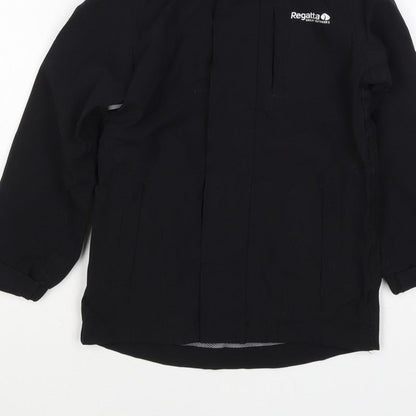 Regatta Boys Black 3-4 Years Hooded ISOtex Waterproof Softshell Jacket