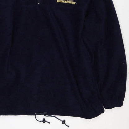 Result Men’s Blue L 1/4 Zip Fleece Sweatshirt Glen Moray Logo
