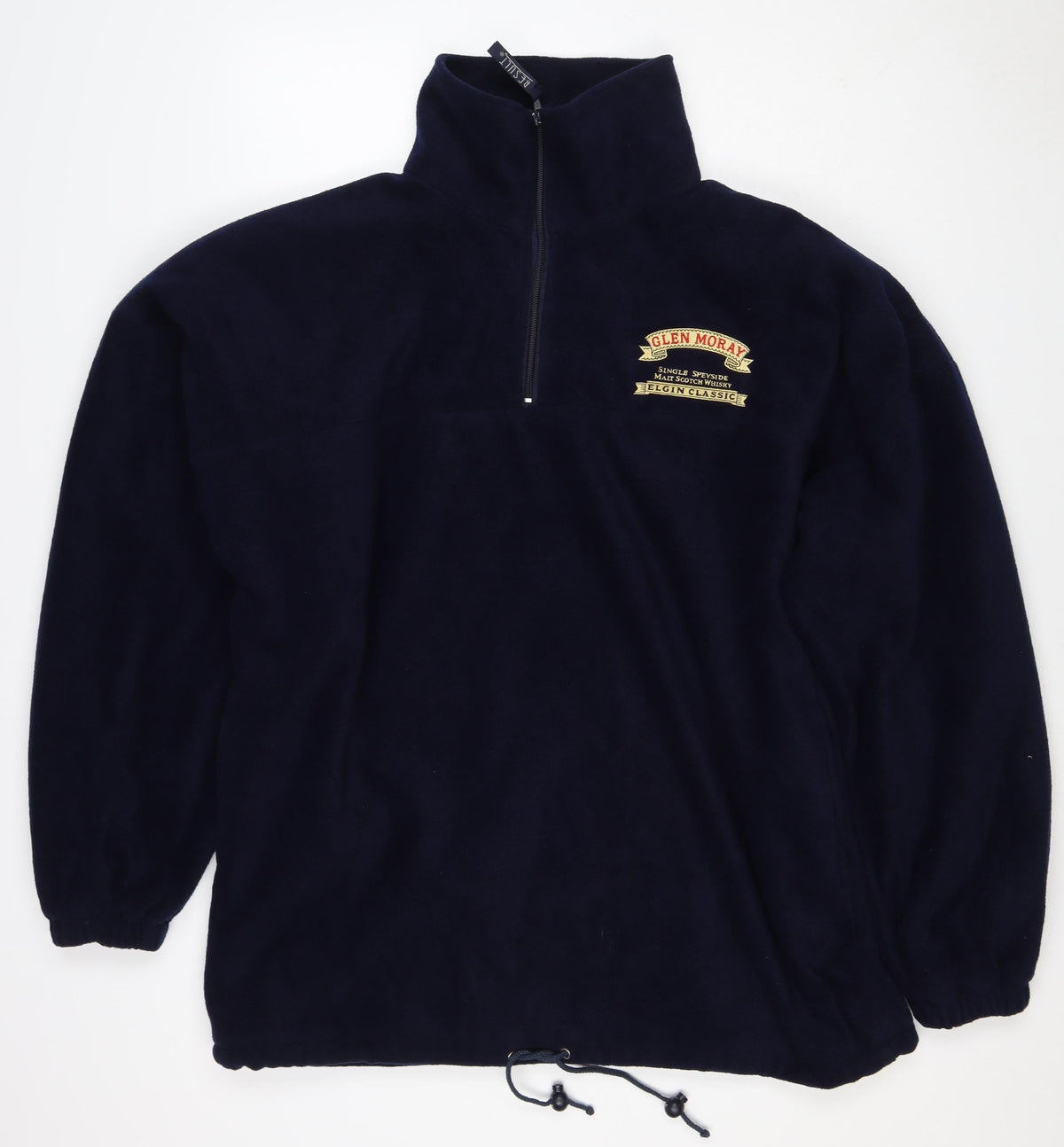 Result Men’s Blue L 1/4 Zip Fleece Sweatshirt Glen Moray Logo