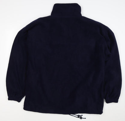 Result Men’s Blue L 1/4 Zip Fleece Sweatshirt Glen Moray Logo