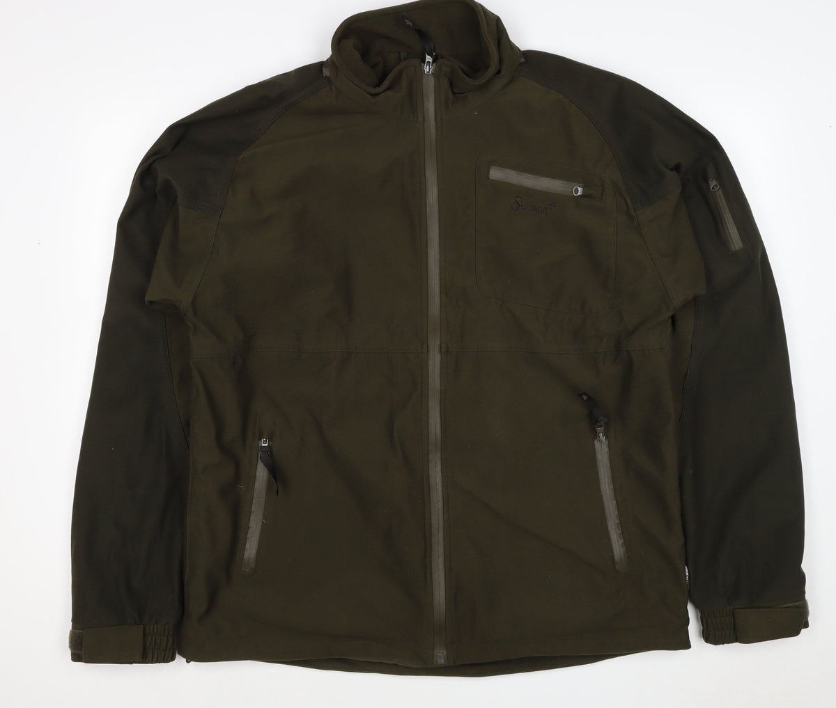 Seeland Men’s Green Size 54 Soft Shell Hunting Jacket Full Zip Pockets