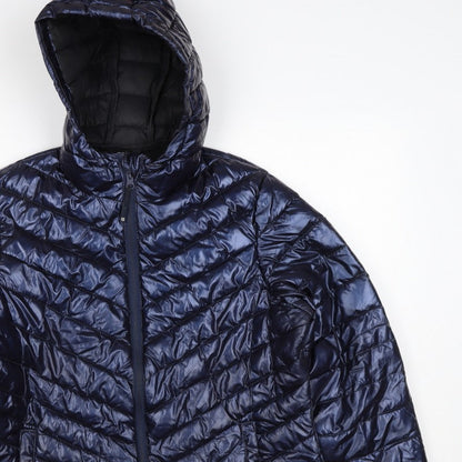 Mountain Warehouse Women’s Blue UK 14 Hooded Quilted Puffer Jacket