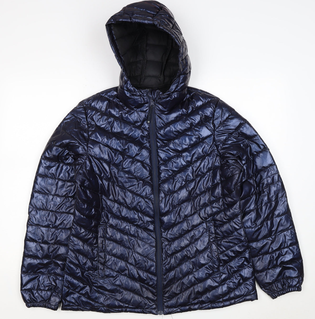 Mountain Warehouse Women’s Blue UK 14 Hooded Quilted Puffer Jacket