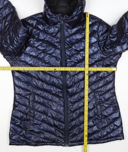 Mountain Warehouse Women’s Blue UK 14 Hooded Quilted Puffer Jacket