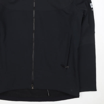 HiMountain Men's Black M Softshell Windproof Full Zip Hiking Jacket