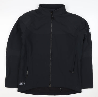 HiMountain Men's Black M Softshell Windproof Full Zip Hiking Jacket