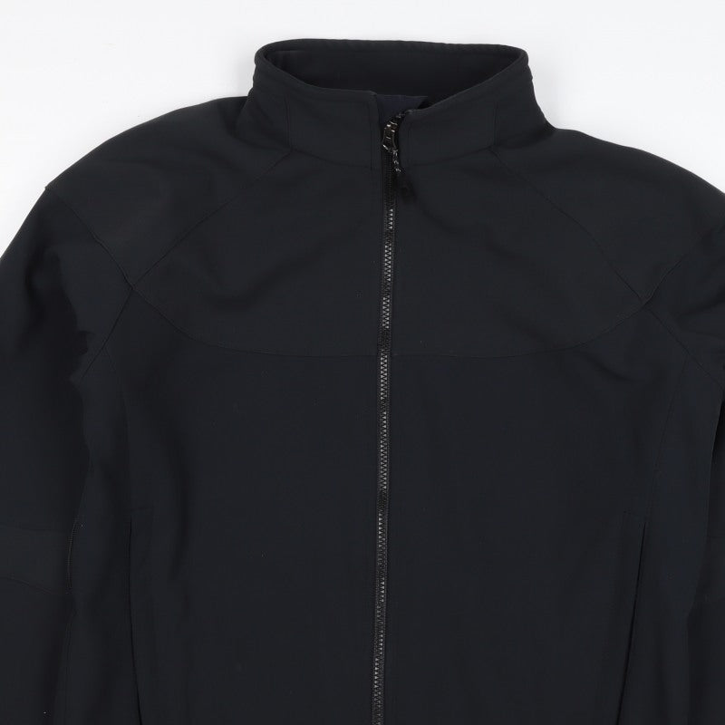 HiMountain Men's Black M Softshell Windproof Full Zip Hiking Jacket