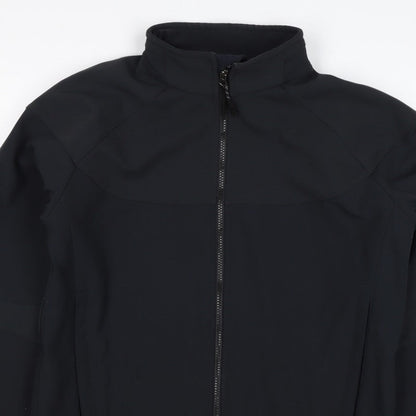 HiMountain Men's Black M Softshell Windproof Full Zip Hiking Jacket