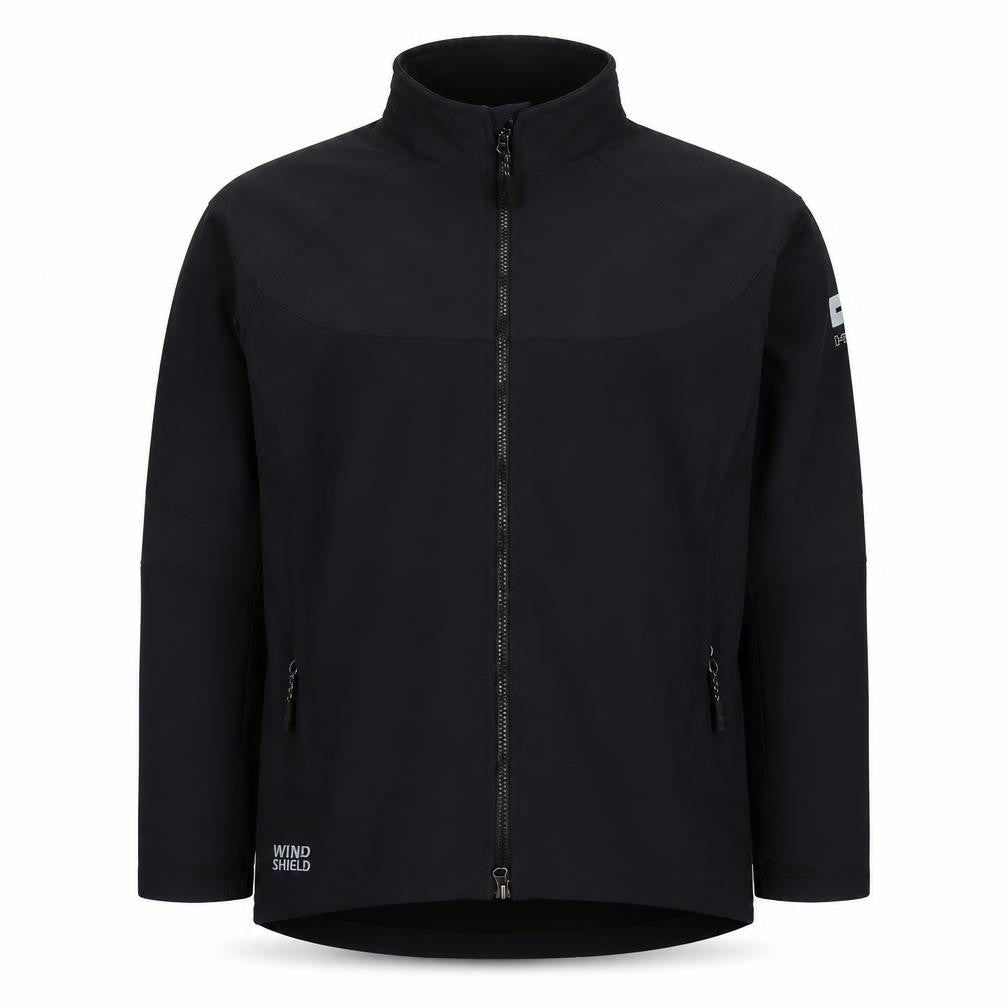 HiMountain Men's Black M Softshell Windproof Full Zip Hiking Jacket