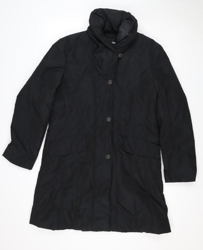 Gerry Weber Women’s Black UK 12 Hooded Padded Button Coat