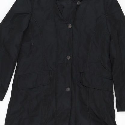 Gerry Weber Women’s Black UK 12 Hooded Padded Button Coat