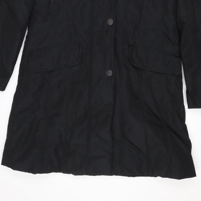Gerry Weber Women’s Black UK 12 Hooded Padded Button Coat
