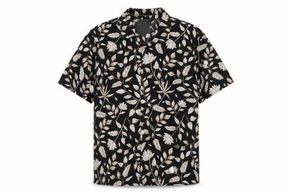 Autograph Men’s Black Floral Short Sleeve Button-Up Shirt 3XL