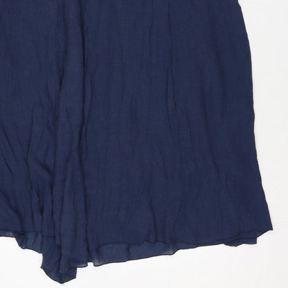 Apricot Women’s Navy Blue UK 16 Long Wrap Viscose Skirt