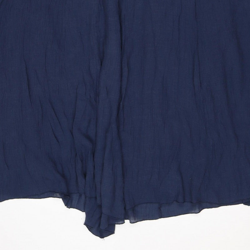 Apricot Women’s Navy Blue UK 16 Long Wrap Viscose Skirt