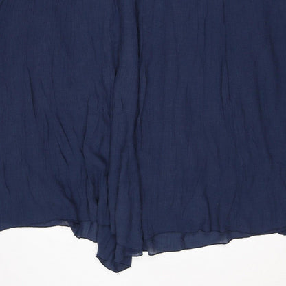 Apricot Women’s Navy Blue UK 16 Long Wrap Viscose Skirt