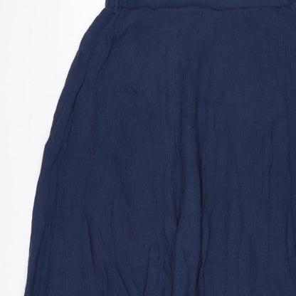 Apricot Women’s Navy Blue UK 16 Long Wrap Viscose Skirt