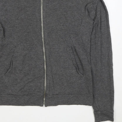 Reiss Men’s Grey Small Full Zip Hooded Slim Fit Hoodie