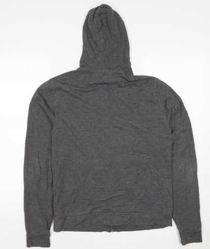 Reiss Men’s Grey Small Full Zip Hooded Slim Fit Hoodie