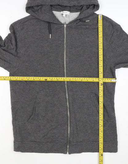 Reiss Men’s Grey Small Full Zip Hooded Slim Fit Hoodie