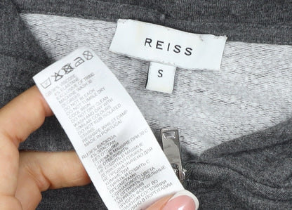 Reiss Men’s Grey Small Full Zip Hooded Slim Fit Hoodie