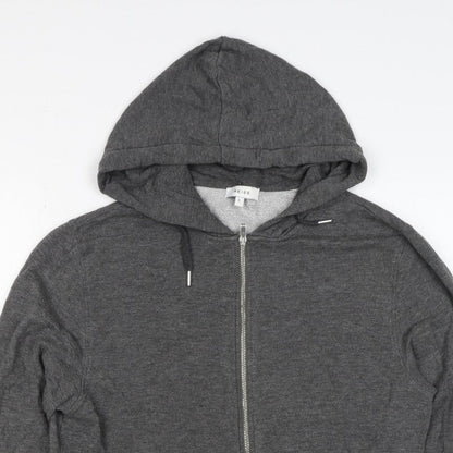 Reiss Men’s Grey Small Full Zip Hooded Slim Fit Hoodie