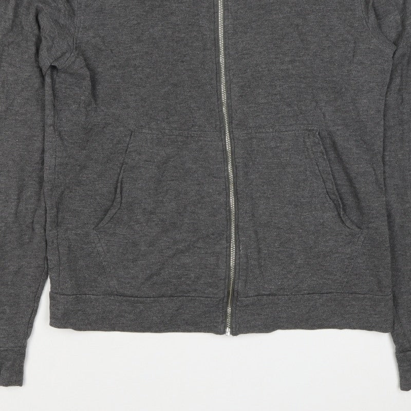 Reiss Men’s Grey Small Full Zip Hooded Slim Fit Hoodie