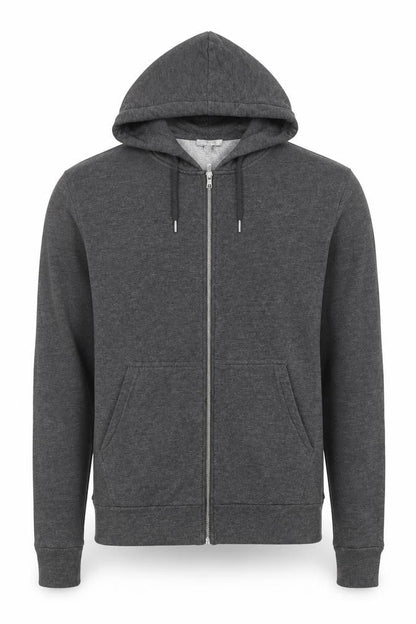 Reiss Men’s Grey Small Full Zip Hooded Slim Fit Hoodie