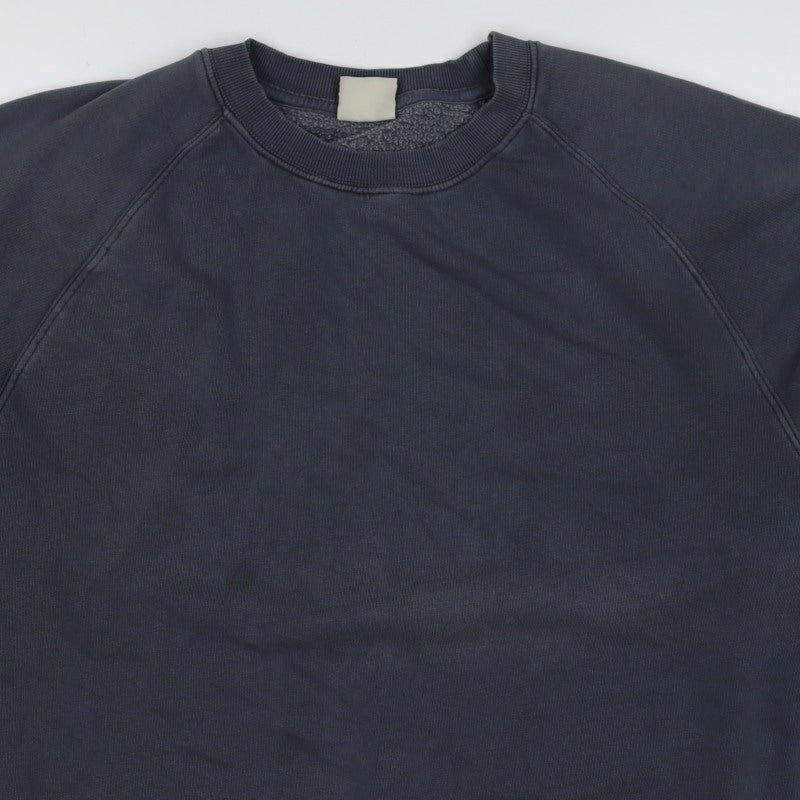 Pull&Bear Women’s Grey M Crew Neck Raglan Pullover Sweatshirt