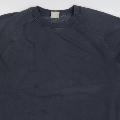 Pull&Bear Women’s Grey M Crew Neck Raglan Pullover Sweatshirt