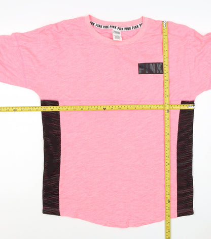 Victoria's Secret PINK Women's Pink S Petite Pullover Logo Sweatshirt